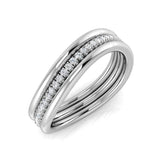 Lab-Grown Diamond Multi-Row Ring | 0.10ct | Hallmarked Gold & Platinum