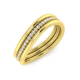 Diamond Fusham Fancy Ring | 0.1ct | Hallmarked Gold & Platinum