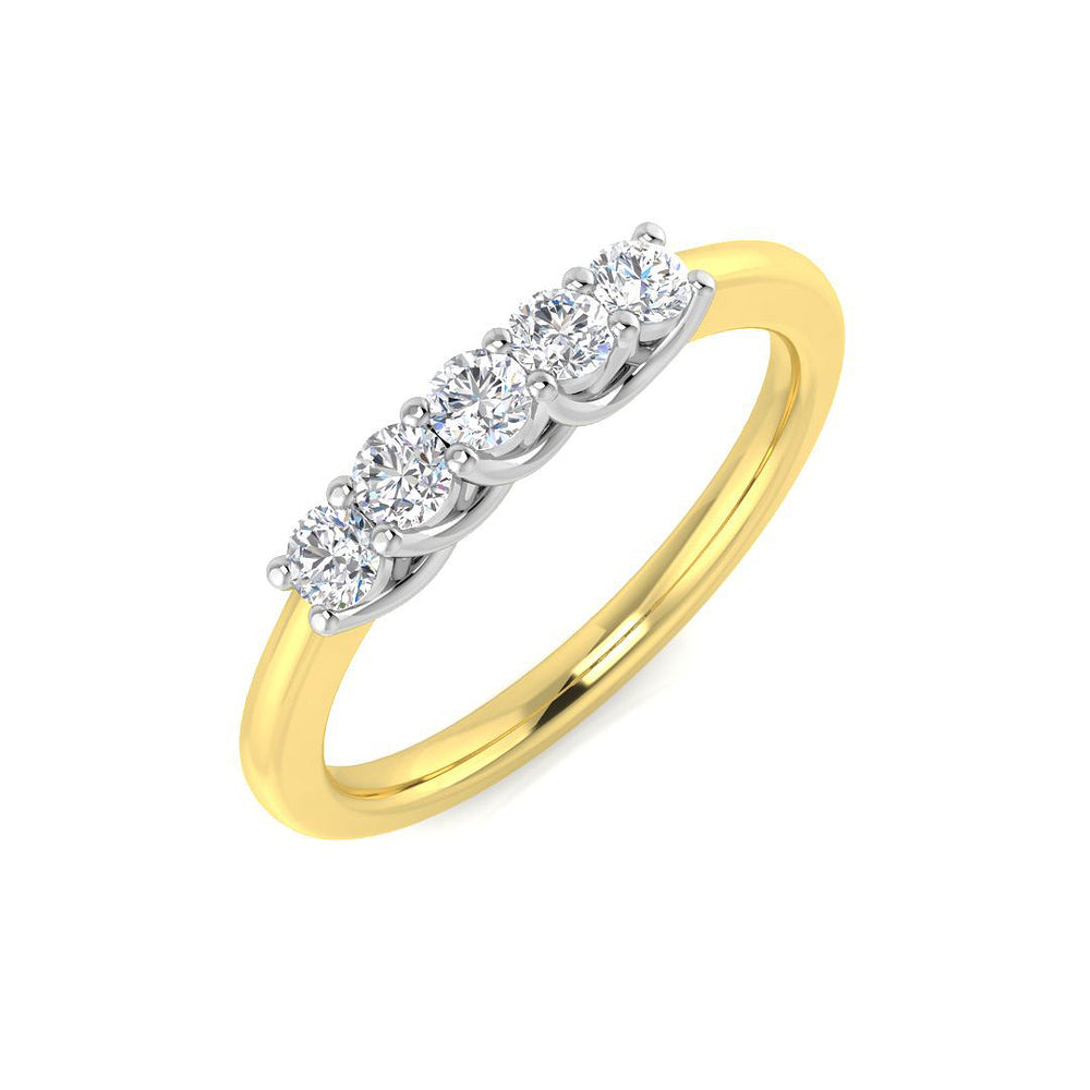0.29Ct Lab Grown Diamond Ring in 9k Yellow Gold
