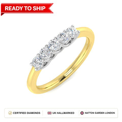 Lab grown diamond earring