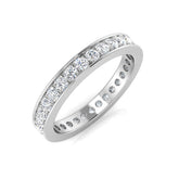 Round Diamond Pave Full Eternity Ring | 0.75ct Lab & Natural