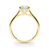 Lab-Grown Round Diamond Solitaire Engagement Ring, D Color VVS Clarity