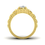 Gold Men’s Lab Grown Diamond Ring UK elegant design