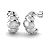 Crest Fancy Gold 0.25ct Diamond Earrings - Elegant Luxury Jewelry