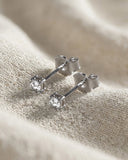 Lab Diamond Stud Earrings 0.20ct H/SI in 9k White Gold – 3mm