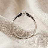 Lab Diamond Engagement Ring 0.15ct H/SI in 925 Sterling Silver | FineDiam