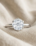 2 Carat Lab Diamond Engagement Ring – High Set in Platinum