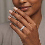Lab Diamond Heritage Grain Ring 0.15ct H/SI in 925 Silver