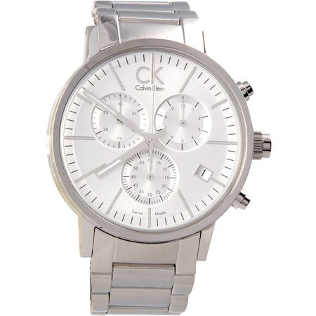 Calvin Klein Post-Minimal Chronograph Silver Dial Mens Watch K7627126
