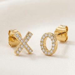0.07ct Natural Diamond Round Cut Stud Earrings in 9K White or Yellow Gold