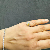 IGI Certified Solitaire Radiant Cut Lab Grown Diamond Engagement Ring 9K White Gold