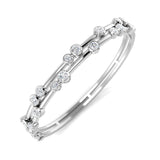 9K Yellow Gold Round Cut Lab Grown Diamond Bezel Set Bubble Hinged Bangle with Box Clasp