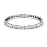 Diamond Link Bracelet, Gold Diamond Bracelet, Fine Jewelry Bracelet, Luxury Diamond Bracelet
