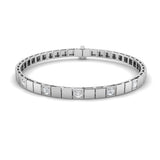 Diamond Link Bracelet, Gold Diamond Bracelet, Fine Jewelry Bracelet, Luxury Diamond Bracelet
