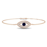 Clover Diamant-Kettenarmband mit Lünetten- und Pavé-Fassung aus Naturdiamanten in Platin