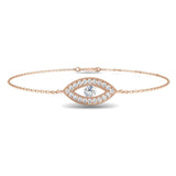 9K Yellow Gold Lab Grown Diamond Evil Eye Protection Bracelet – Spiritual Good Luck Charm Jewellery