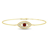 Pave Diamond Ruby Spiritual Bracelet