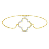 Pave Diamond Jewelry, Diamond Charm Bracelet, Gold Chain Bracelet
