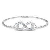 Lab Grown Diamond, Infinity Bracelet, Platinum Jewellery, Pave Diamond,