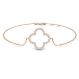 Lucky Clover Jewelry, Minimalist Diamond Bracelet, Anniversary Gift