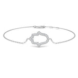 18K Yellow Gold Natural Diamond Hamsa Bracelet – Pave Set Religious Protection Charm