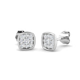 Luxsy Gold Cluster Diamond Earrings - 0.25ct Luxury Jewelry