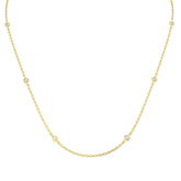 9ct Yellow Gold 0.89ct Lab Grown Diamond Spectacle Necklace