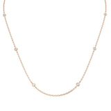 Garni Diamond Spectacle Necklace 1.5ct Gold Platinum