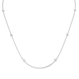 Garni Diamond Spectacle Necklace 1.5ct Gold Platinum
