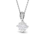Square Diamond Pendant 0.5ct Gold – Without Chain