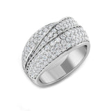Diamond Hamiston Pave Ring | ct | Hallmarked Gold & Platinum