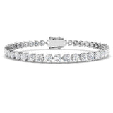 3 Prong Diamond Bracelet, Classic Tennis Bracelet, Luxury Diamond Bracelet, Fine Jewelry Bracelet