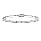 Lab Grown Diamond Bracelet, Platinum Diamond Bracelet, Diamond Tennis Bracelet, Round Diamond Bracelet