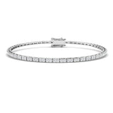 Lab Grown Diamond Bracelet, Platinum Diamond Bracelet, Diamond Tennis Bracelet, Round Diamond Bracelet