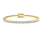9ct Yellow Gold 2.11ct Lab Grown Diamond Tennis Bracelet