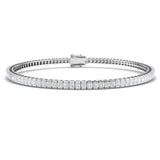 Natural Diamond Bracelet, Princess Cut Diamond Bracelet, Diamond Tennis Bracelet, Channel Set Diamond Bracelet