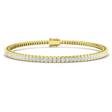 9K White Gold Bracelet, Diamond Link Bracelet, Luxury Diamond Bracelet, Fine Jewelry Bracelet