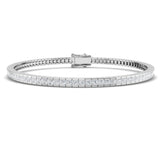 Natural Diamond Bracelet, Princess Cut Diamond Bracelet, Diamond Tennis Bracelet, Channel Set Diamond Bracelet