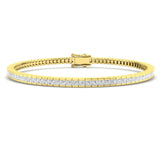 9K White Gold Bracelet, Diamond Link Bracelet, Luxury Diamond Bracelet, Fine Jewelry Bracelet