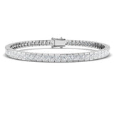Natural Diamond Bracelet, Princess Cut Diamond Bracelet, Diamond Tennis Bracelet, Channel Set Diamond Bracelet