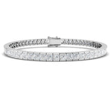 Natural Diamond Bracelet, Princess Cut Diamond Bracelet, Diamond Tennis Bracelet, Channel Set Diamond Bracelet