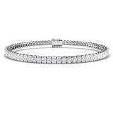 Natural Diamond Bracelet, Princess Cut Diamond Bracelet, Diamond Tennis Bracelet, Channel Set Diamond Bracelet