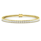 9K White Gold Bracelet, Diamond Link Bracelet, Luxury Diamond Bracelet, Fine Jewelry Bracelet