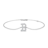 Personalized Diamond Chain, Lab Grown Diamond Jewelry, Lobster Claw Gold Bracelet