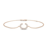Luxury Letter C Jewelry, Fine Yellow Gold Bracelet, Elegant Diamond Initial Gift