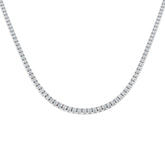 9ct White Gold 1.98ct Natural Diamond Tennis Necklace