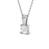 9ct White Gold 0.51ct Lab Grown Diamond Solitaire Pendant