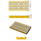 Natural Diamond Multi-Row Baguette & Round Diamond Tennis Bracelet in 18K White Gold