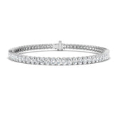 Lab Grown Diamond Bracelet, Oval Diamond Bracelet, Oval Tennis Bracelet, 18K White Gold Bracelet