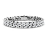 10.80 Carat Natural Diamond Cuban Link Bracelet